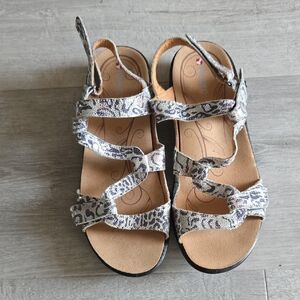 Chic Animal Print Sandals